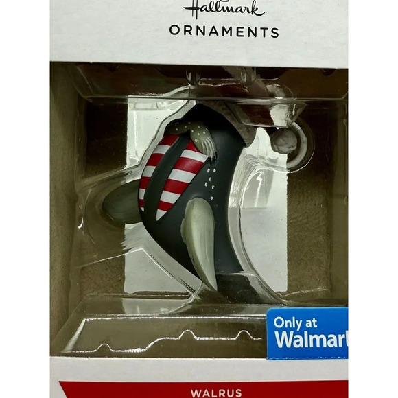Walrus Morse Hallmark Christmas Ornament New in Box - Picture 3 of 3